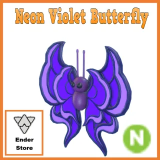 violet butterfly neon