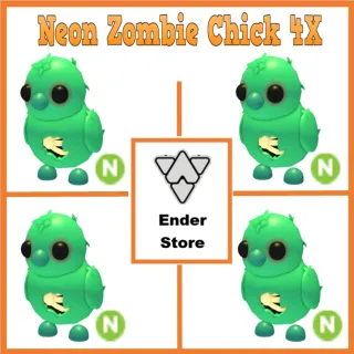 Neon Zombie Chick