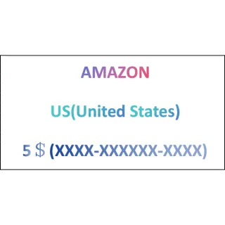 5＄ USD Amazon