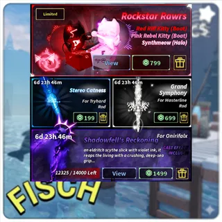 Fisch - Rockstar Rawrs + Stereo Catness + Grand Symphony + Shadowfell's Reckoning