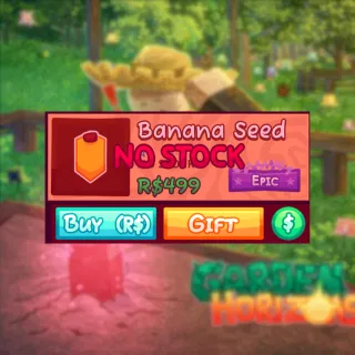 Garden Horizons Banana Seed