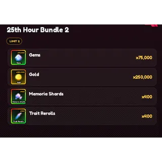 Anime Vanguards: 25th Hour Bundle 2