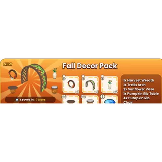 run a restaurant - Fall Decor Pack
