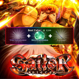 Sailor Piece - True Manipulator + Blessed Maiden + Yamato (3299R)