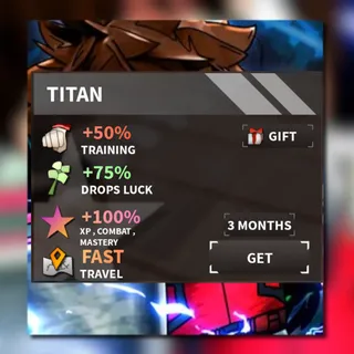 Anime Power League - Titan 3 months