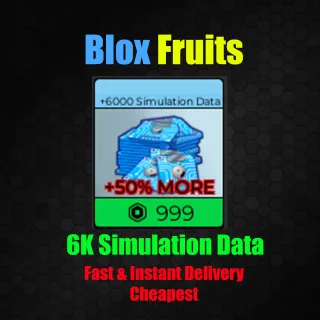Blox Fruits +6000 Simulation Data [ 999 R]