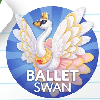 x2 Ballet swan