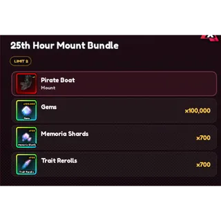 Anime Vanguards: 25th Hour Mount Bundle