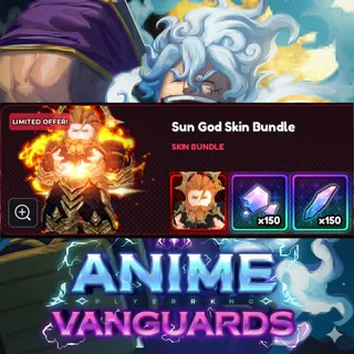 Anime Vanguards - Sun God Skin Bundle