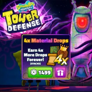 SpongeBob Tower Defense - 4x Material Drops