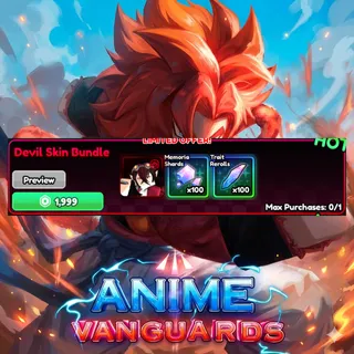 Anime Vanguards - Devil Skin Bundle