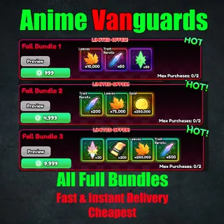 Anime Vanguards - Fall Bundle 3