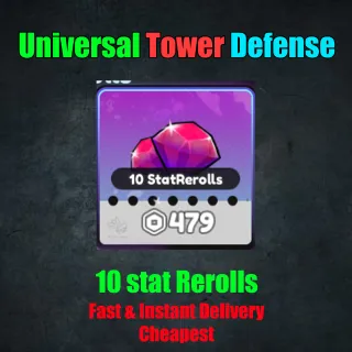 Universal Tower Defense - 10 stat Rerolls