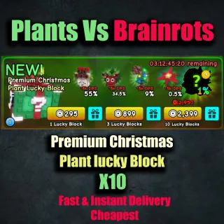 Premium Christmas Plant lucky Block