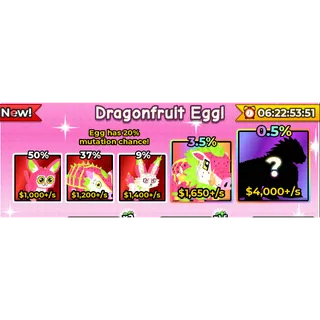 Catch And Tame _ Dragonfruit  EGG x10