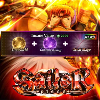Sailor Piece - the world + Cosmic Being + Great mage