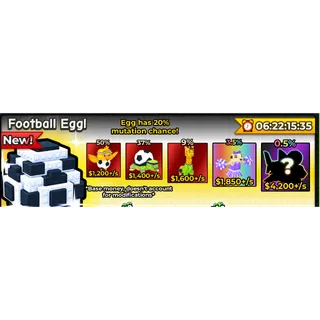catch and tame - football egg X 1