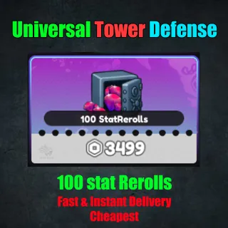Universal Tower Defense - 100 stat Rerolls