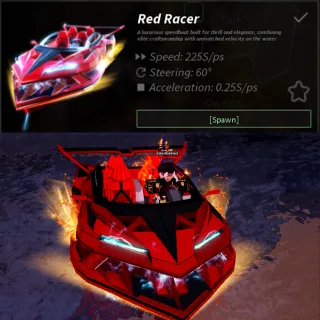 Fisch Boat Skin - Red Racer