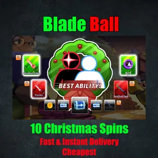 Blade Ball - 10 Christmas Spins