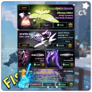Fisch - Fuzzy Flutter Bundle + Jet Of the Exalted + Drac u cutie + Lavenescence + Seastrum