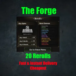 The Forge - 20 Rerolls