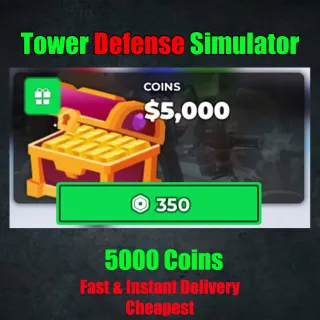 Tower Defense Simulator 5000 Coins