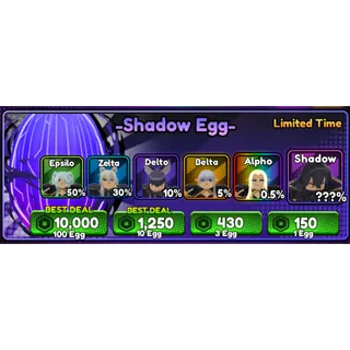 Anime Conquest Simulator 10 Shadow Eggs 