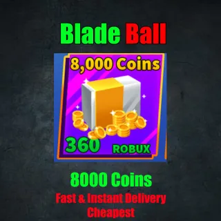 Blade Ball - 8000 Coins