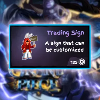 Grand Piece Online - Trading Sign