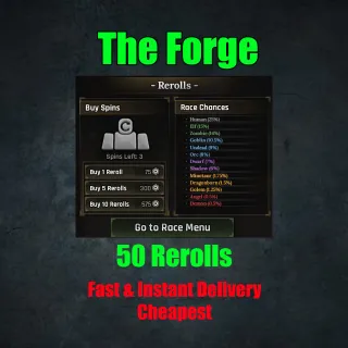 The Forge - 50 Rerolls
