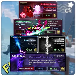 Fisch - Rockstar Rawrs + frutiger Tunes + Stereo Catness + Grand Symphony + Shadowfell's Reckoning