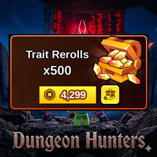 Dungeon Hunters - Trait Rerolls x500