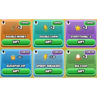 Grow a Chicken Fighter - Forever ( everthing x2  - Elevator Vip - Speedy Sneakers - Big Coop )