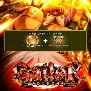 Sailor Piece - King of heroes + King of Heroes Armor (1099)