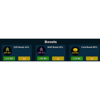Dungeon Leveling Origin _ boosts (Exp Boost 40% + Mxp Boost 25% + Gold Boost 80% )