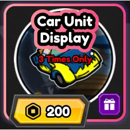 All Star Tower Defense - Car unit Display