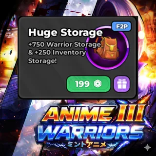 Anime Warrior III - x2 Small Storage + x2 Huge Storage