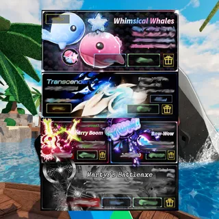 Fisch - Whimsical Whales + Transcendence + Cherry Boom + Bow - wow + Martyr's Battleaxe