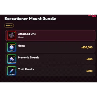 Anime Vanguards -X2  Executioner mount bundle