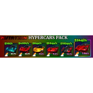 Hyper cars pack x6