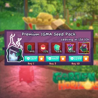Garden Horizons 30 Premium IGMA Seed Pack + 1 Mango seed