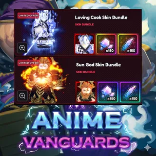Anime Vanguards - Loving Cook Skin Bundle + Sun God Skin Bundle