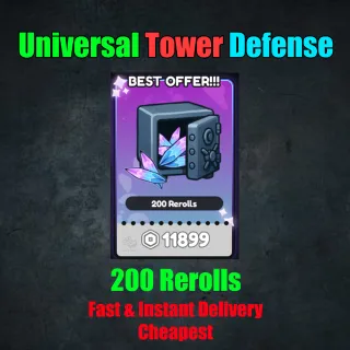 Universal Tower Defense - 200 Rerolls