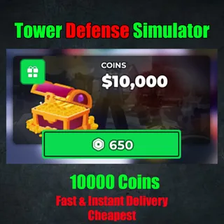Tower Defense Simulator 10000 Coins