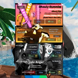 Ghouly Gummies + Battimobile + Gruuther + Weeping Mumster + John Reaper