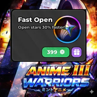 Anime Warriors III - x3 Fast Open + x3 Multi open