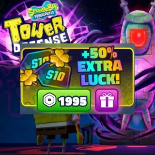 SpongeBob Tower Defense - 50% Extra Luck S10 Hunter