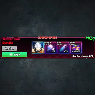 Anime Vanguards - Winter Skin Bundle