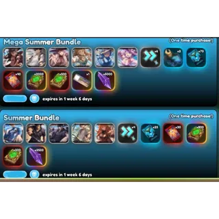 anime card clash - mega summer bundle + summer bundle